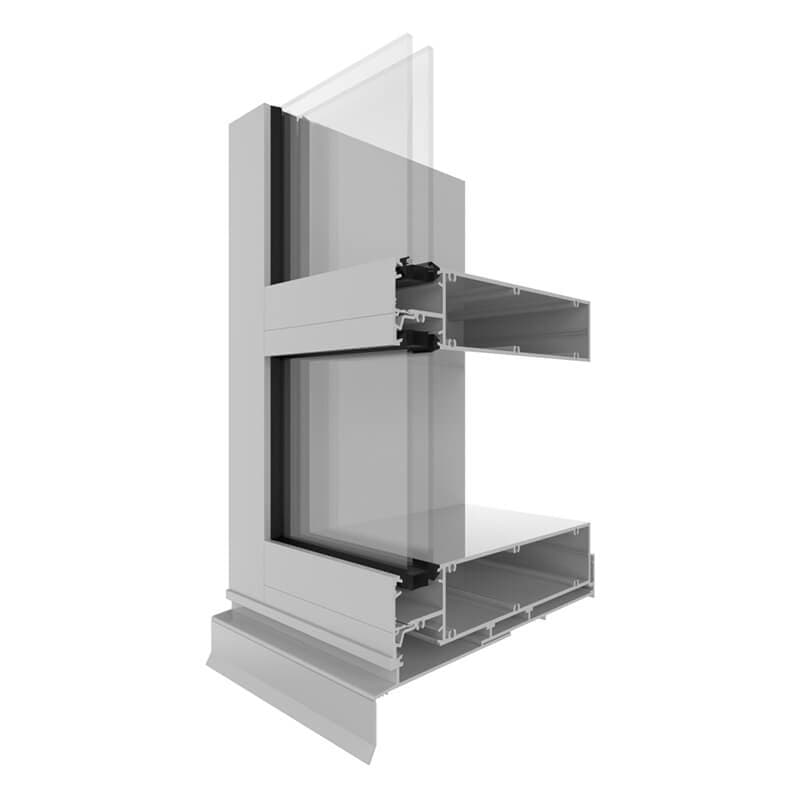 AGS Commercial 1029 Flushline Double Glazed (250mm) product image from official Capral source.