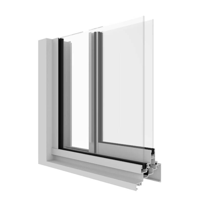AGS Commercial 380 Sliding Window (76mm) product image from official Capral source.