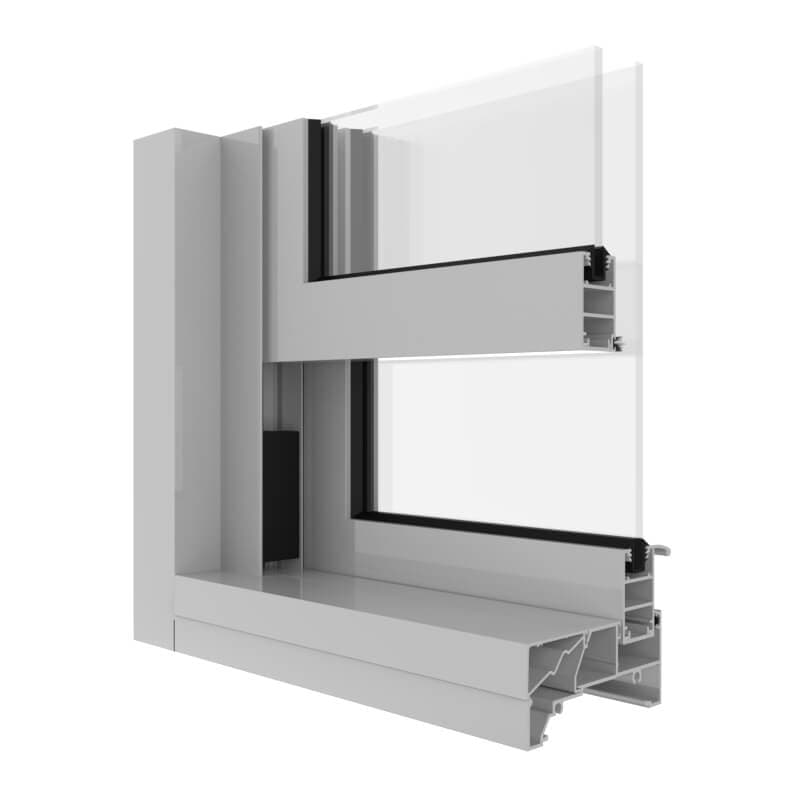 AGS Commercial 491 Double Hung Window product image from official Capral source.