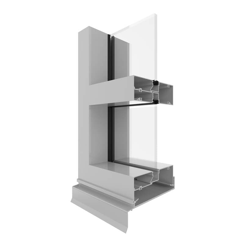AGS Commercial 600 Narrowline Single Glazed (150mm) product image from official Capral source.