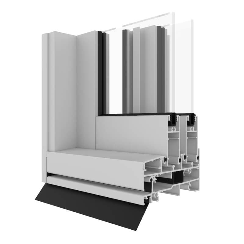 Urban 284 Sliding Door product image from official Capral source.