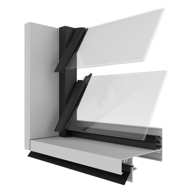 Urban Plus 393 Louvre Window product image from official Capral source.