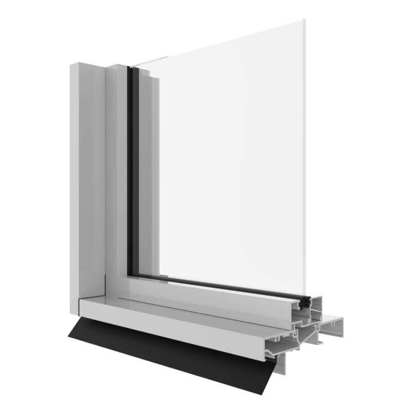 Urban Plus Fixed Light Window (125mm) product image from official Capral source.