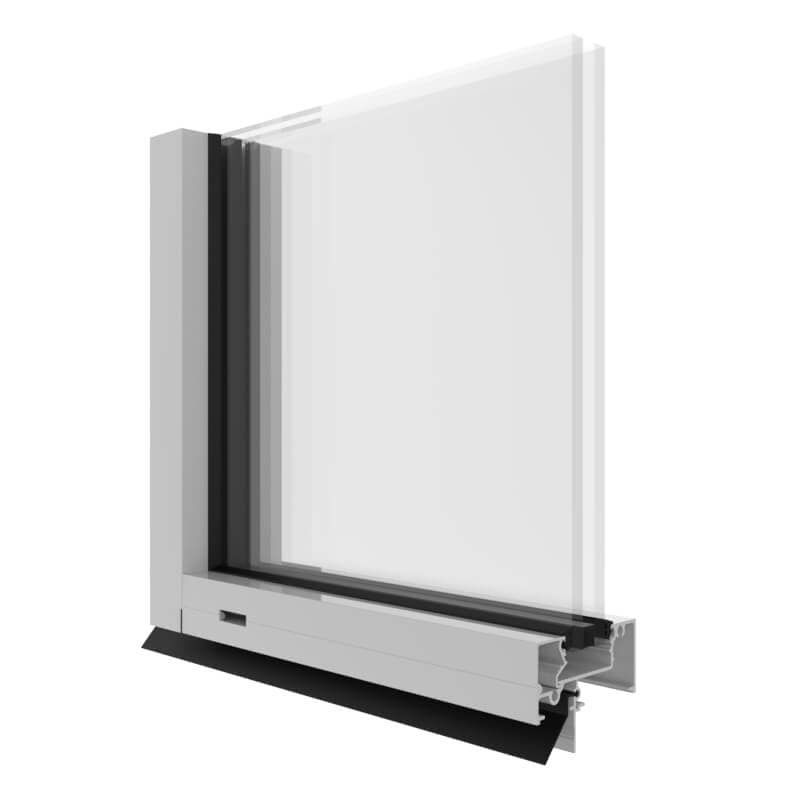 Urban Plus Fixed Light Window (76mm) product image from official Capral source.
