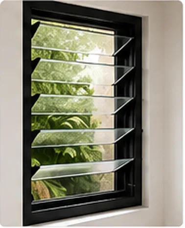 Concept image illustrating a typical Urban application for louvre windows