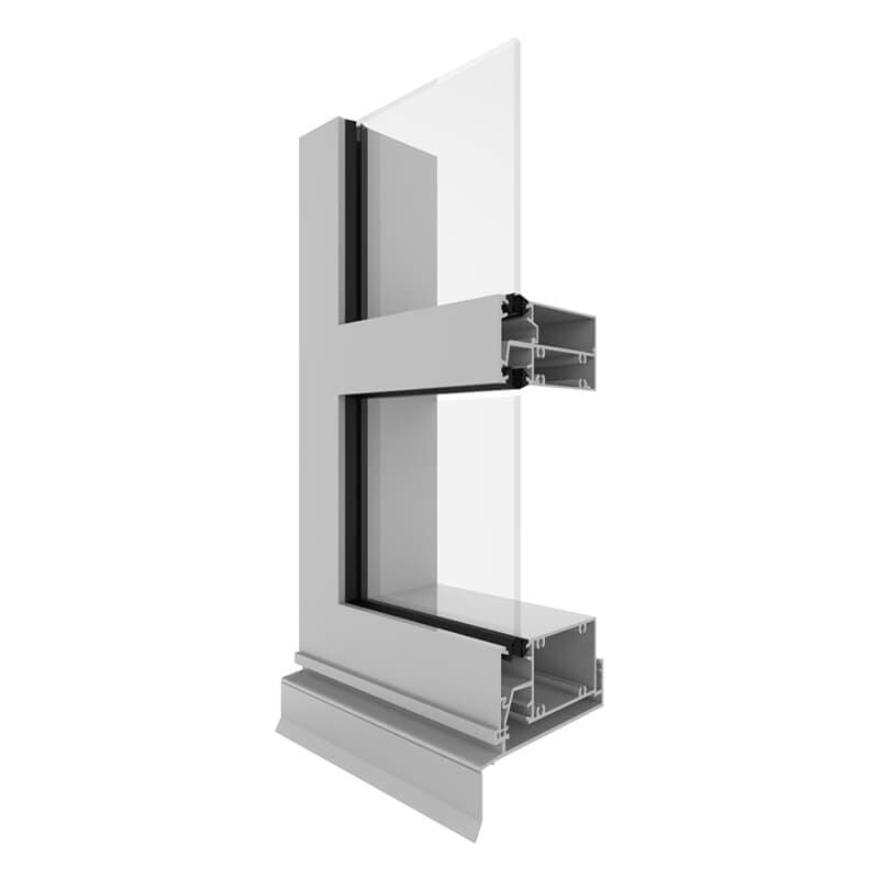 AGS Commercial 419 Flushline Single Glazed (100mm) product image from official Capral source.
