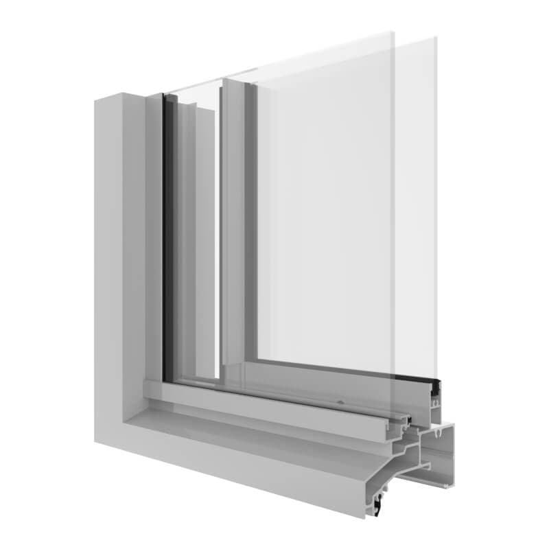AGS Commercial 480 Sliding Window (101.6mm) product image from official Capral source.