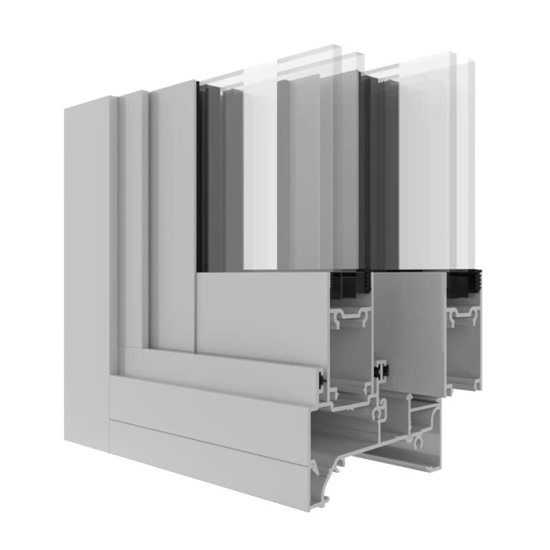 AGS Commercial 950 Sliding Window product image from official Capral source.